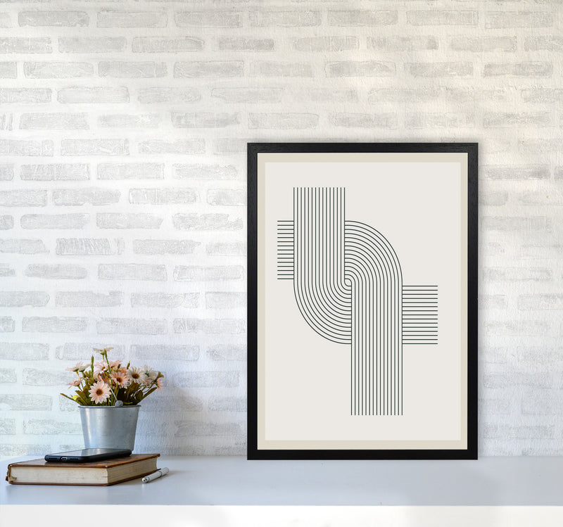 Modern Geometric 3 Art Print by Jason Stanley A2 White Frame