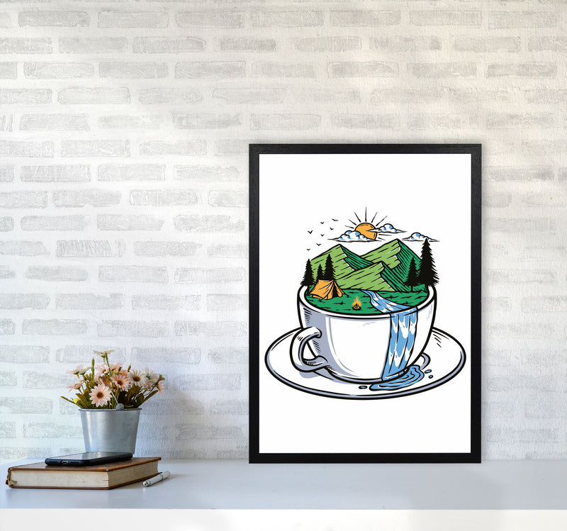 But First, Nature Art Print by Jason Stanley A2 White Frame