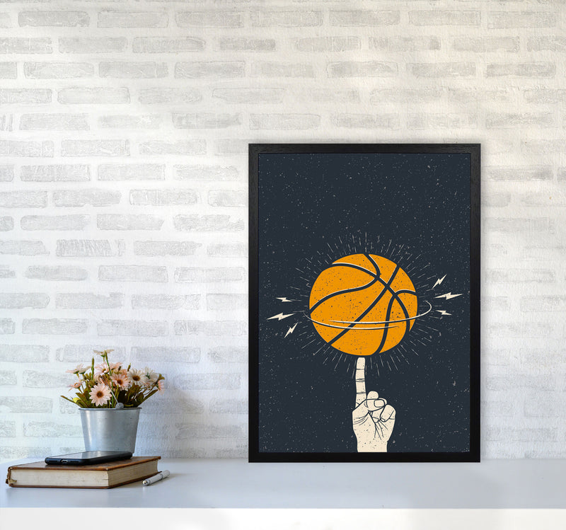 Basketball Is Fun Art Print by Jason Stanley A2 White Frame