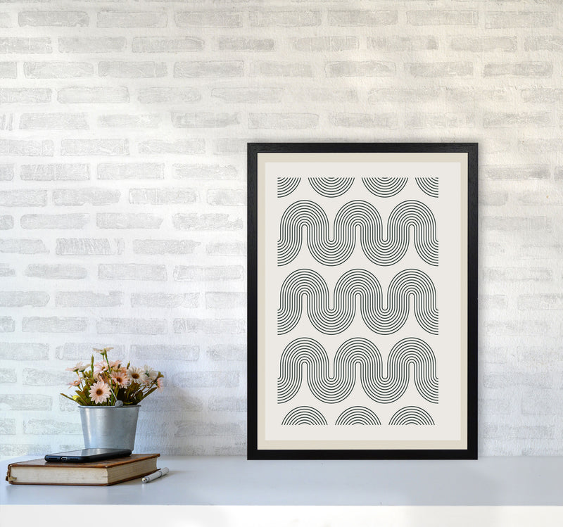 Modern Geometric 2 Art Print by Jason Stanley A2 White Frame