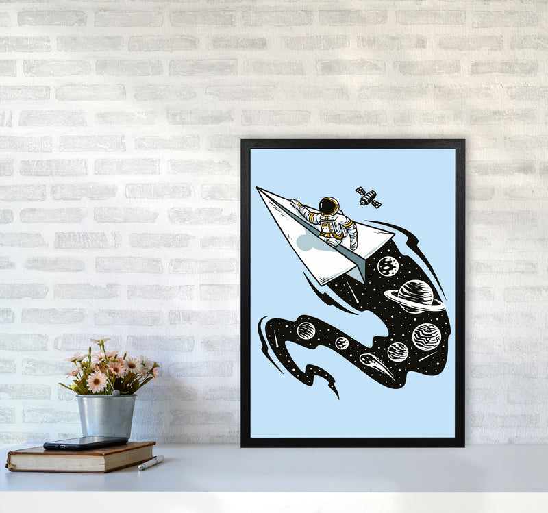 Flying Thru Space Art Print by Jason Stanley A2 White Frame