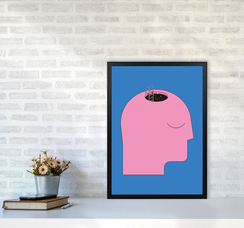 Keep An Open Mind Art Print by Jason Stanley A2 White Frame