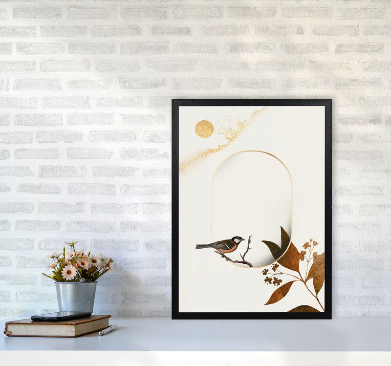 Bird On A Branch Art Print by Jason Stanley A2 White Frame