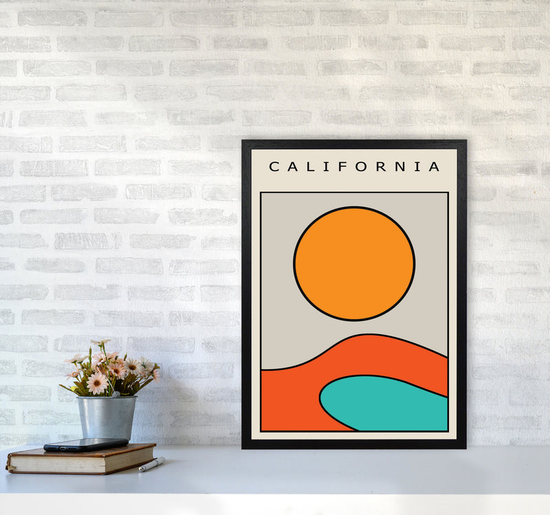 California Vibe Art Print by Jason Stanley A2 White Frame