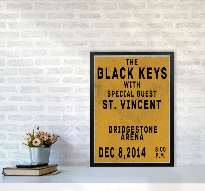 The Black Keys Art Print by Jason Stanley A2 White Frame