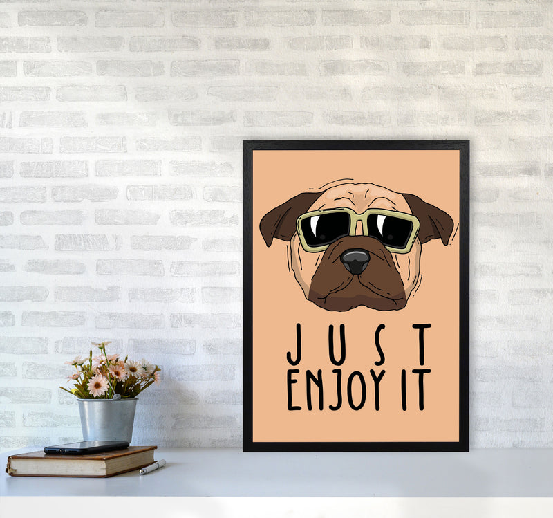 Just Enjoy It Art Print by Jason Stanley A2 White Frame