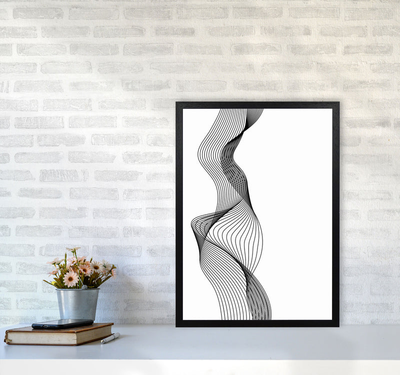 Line Wobbles Art Print by Jason Stanley A2 White Frame