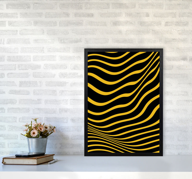 Yellow Vibes Art Print by Jason Stanley A2 White Frame