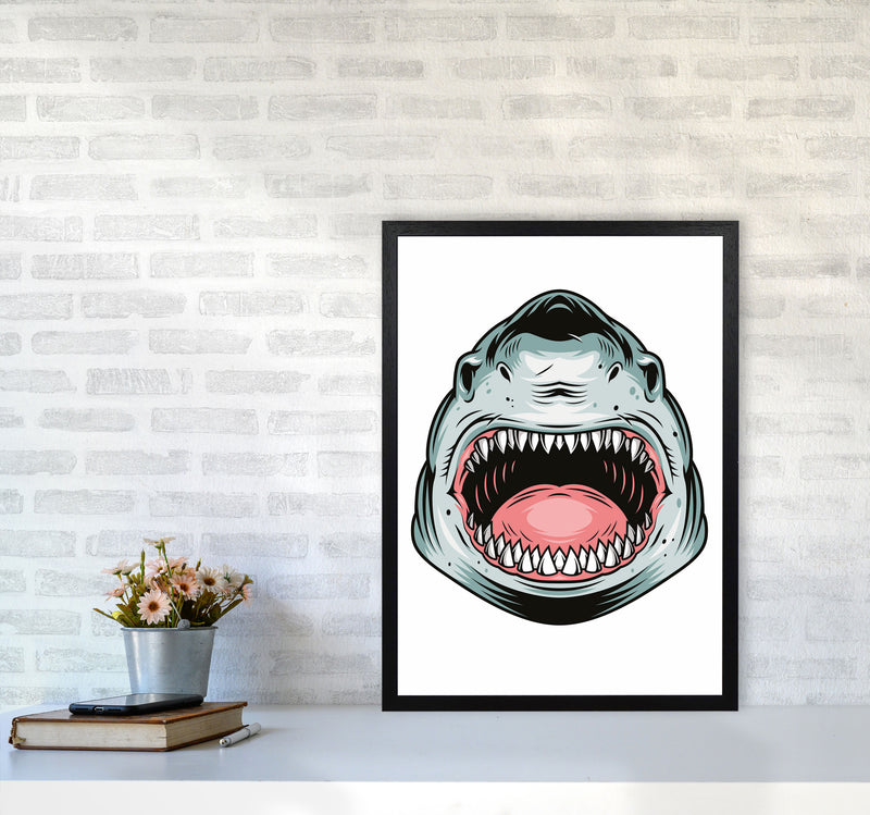 Sharkboy5000 Art Print by Jason Stanley A2 White Frame