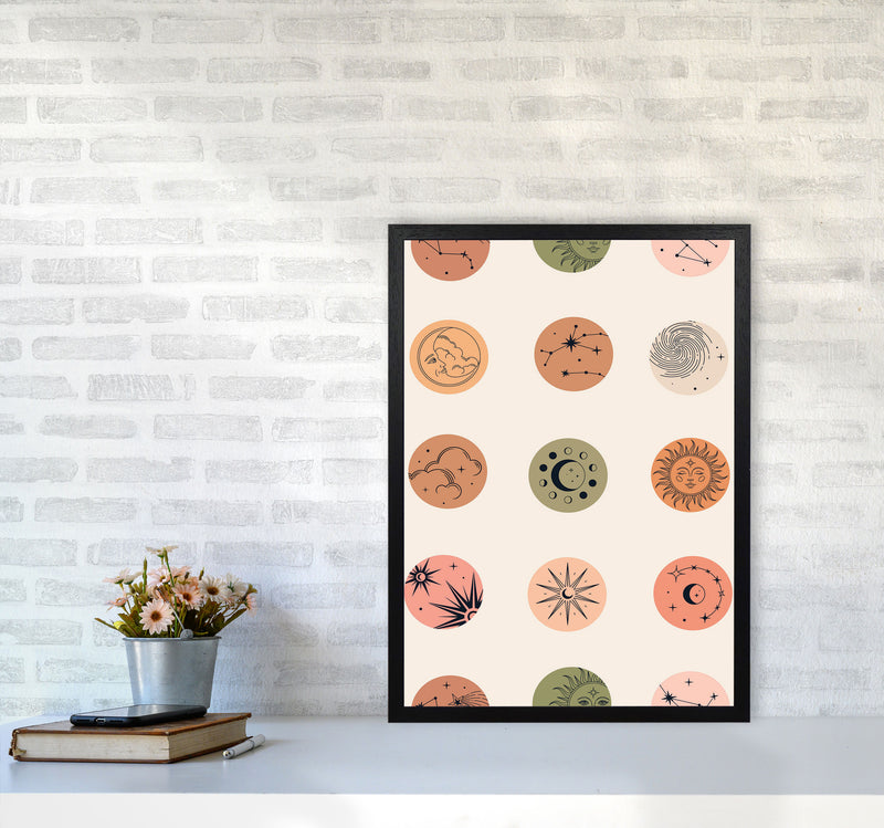 Sun And Moon Art Print by Jason Stanley A2 White Frame