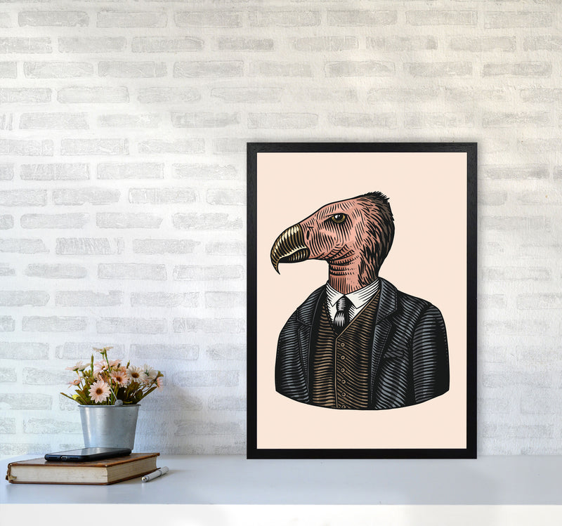 Mr. Condor Art Print by Jason Stanley A2 White Frame