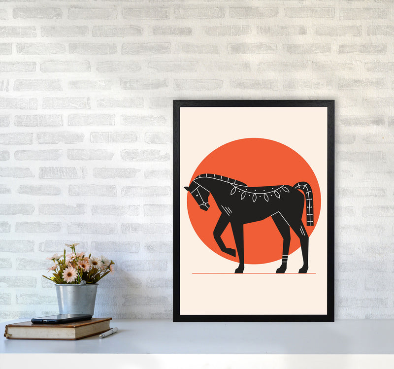 Proud Horse Art Print by Jason Stanley A2 White Frame