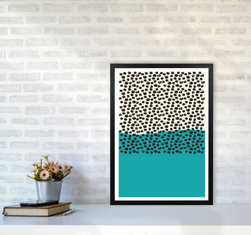 Blue Vibe 2 Art Print by Jason Stanley A2 White Frame