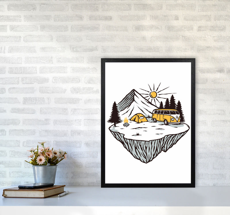 Camp Vibes Art Print by Jason Stanley A2 White Frame