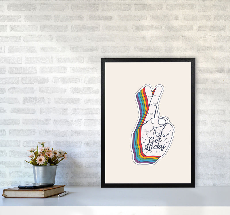 Get Lucky!! Art Print by Jason Stanley A2 White Frame