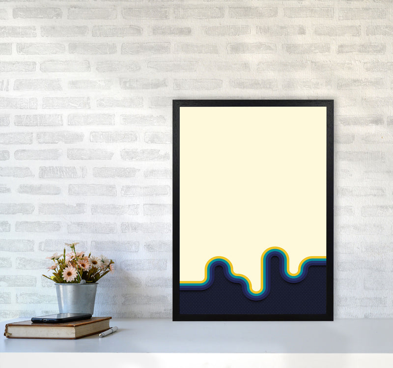 Melty Vibes Art Print by Jason Stanley A2 White Frame