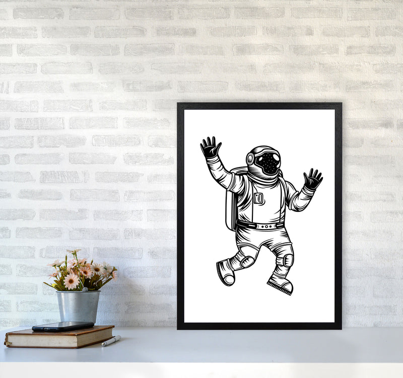 Space Man Art Print by Jason Stanley A2 White Frame