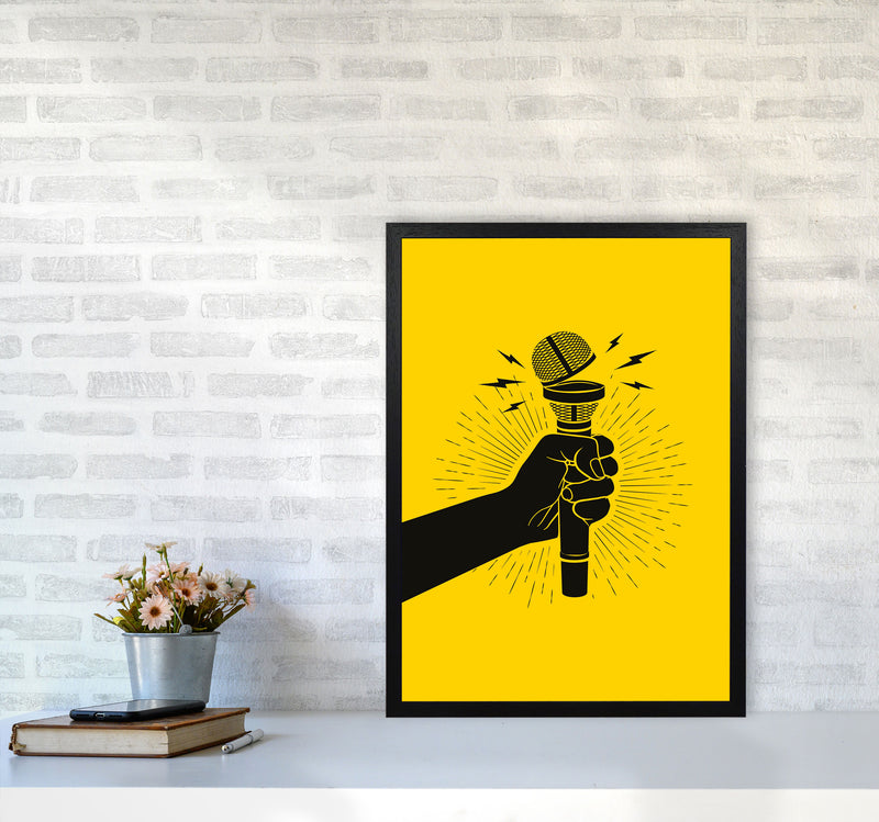 Speak Up! Art Print by Jason Stanley A2 White Frame