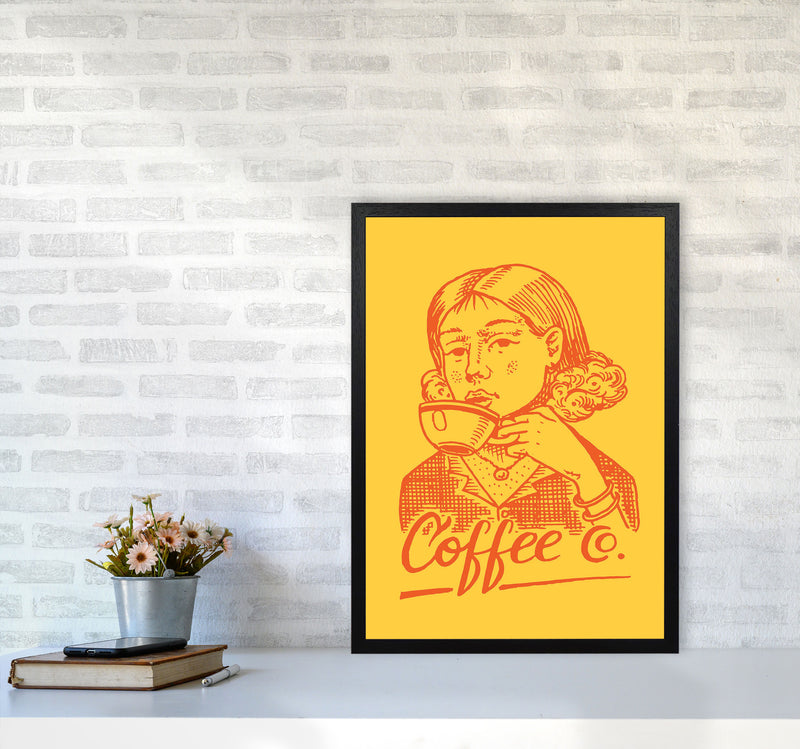 Coffee Art Print by Jason Stanley A2 White Frame