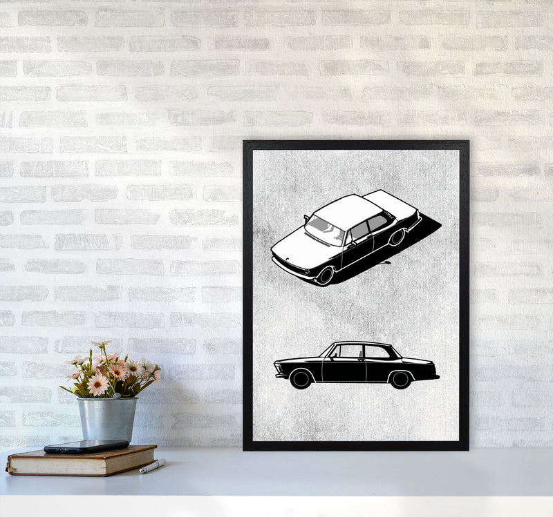 Minimal Car Series II Art Print by Jason Stanley A2 White Frame