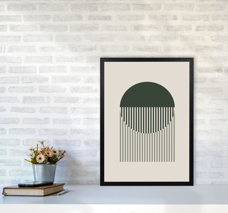 Minimal Abstract Circles IIII Art Print by Jason Stanley A2 White Frame