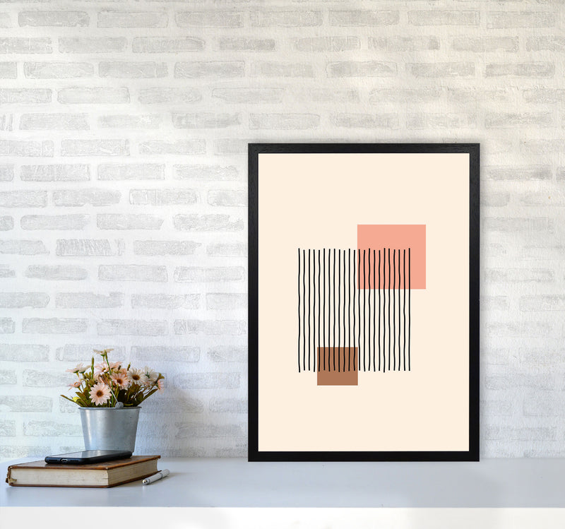 Geometric Abstract Shapes IIII Art Print by Jason Stanley A2 White Frame