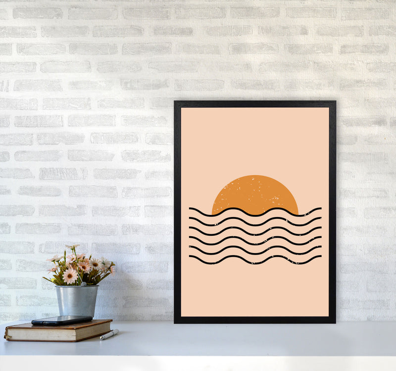 Boho Sunset Art Print by Jason Stanley A2 White Frame