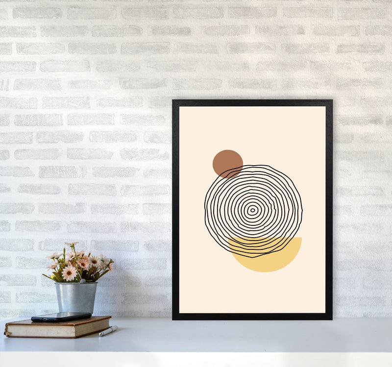 Geometric Abstract Shapes III Art Print by Jason Stanley A2 White Frame