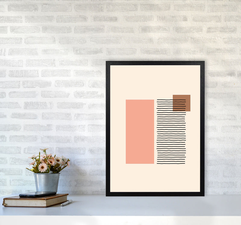 Geometric Abstract Shapes II Art Print by Jason Stanley A2 White Frame