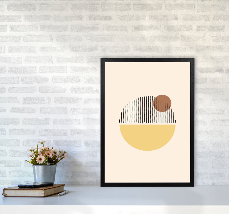Geometric Abstract Shapes I Art Print by Jason Stanley A2 White Frame