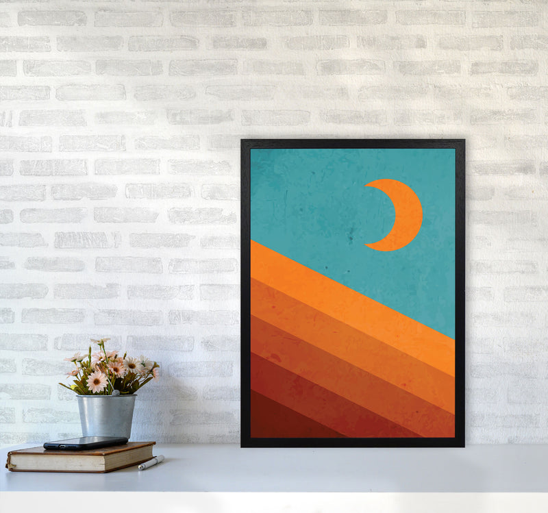 Abstract Mountain Sunrise III Art Print by Jason Stanley A2 White Frame