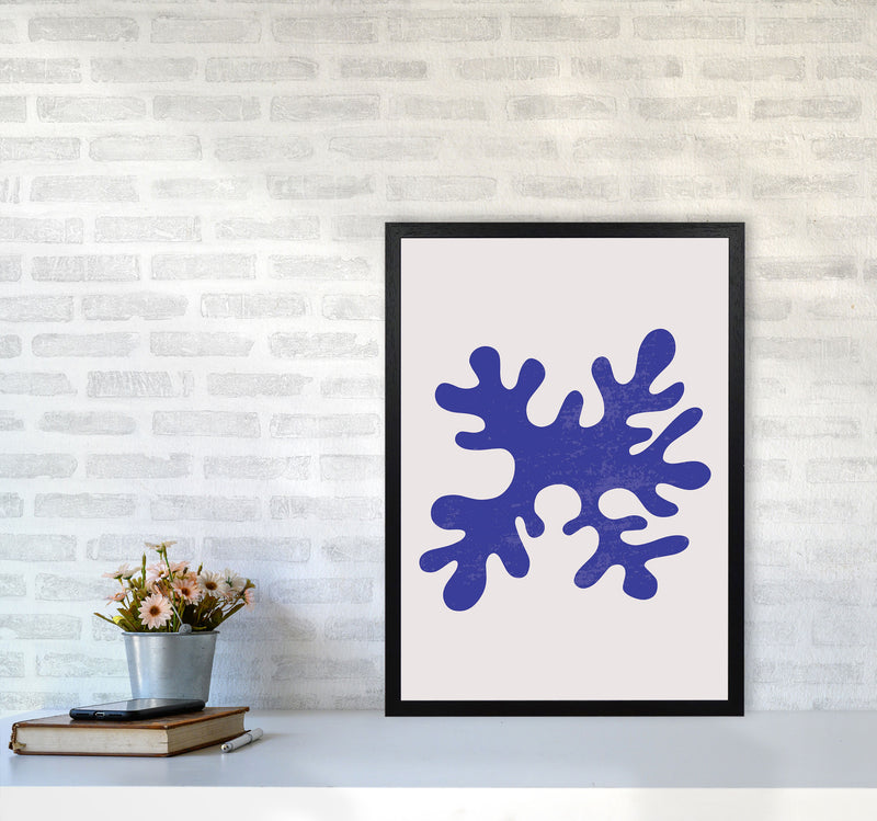 Abstract Blue Algae Art Print by Jason Stanley A2 White Frame