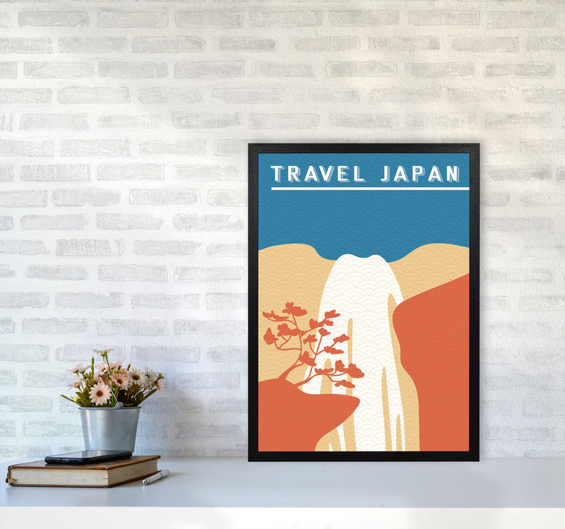 Traval Japan Minimilism I Art Print by Jason Stanley A2 White Frame