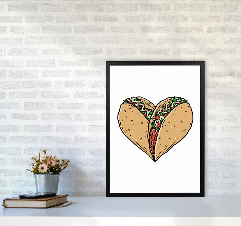 Tacos Are Life Art Print by Jason Stanley A2 White Frame