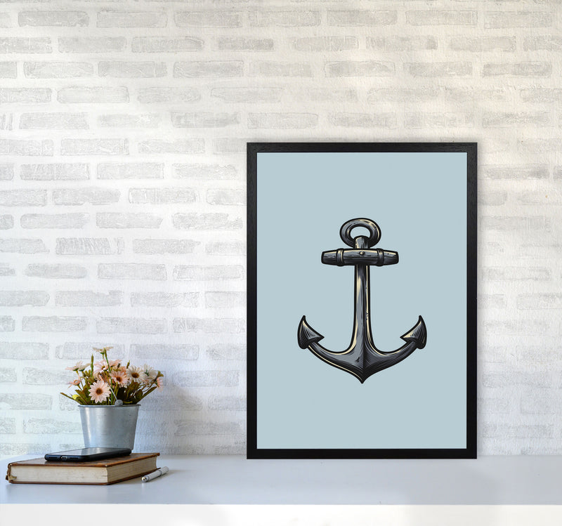 Ship's Anchor Art Print by Jason Stanley A2 White Frame