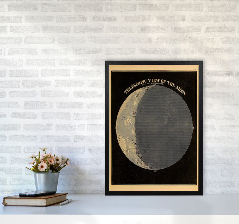 Telescopic View Of The Moon Art Print by Jason Stanley A2 White Frame
