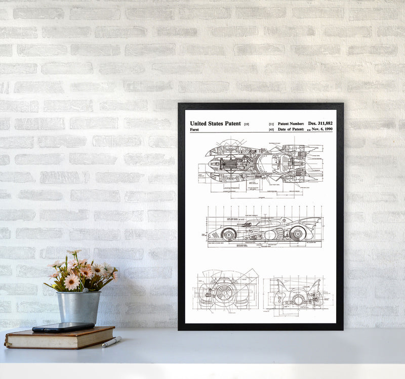 Patents Art Print by Jason Stanley A2 White Frame