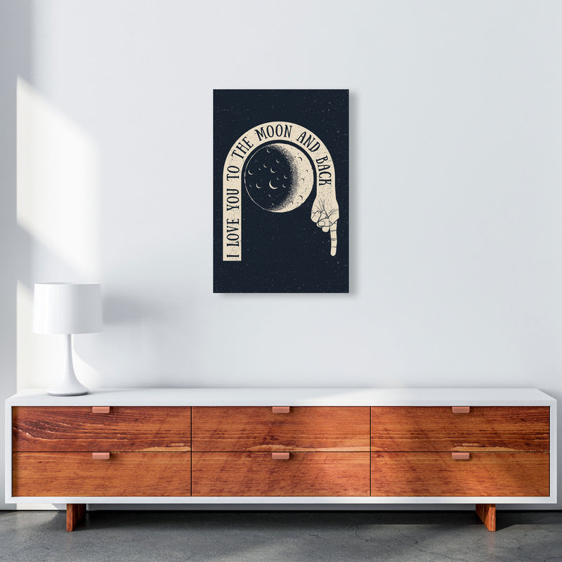 I Love You To The Moon And Back Art Print by Jason Stanley A2 Canvas