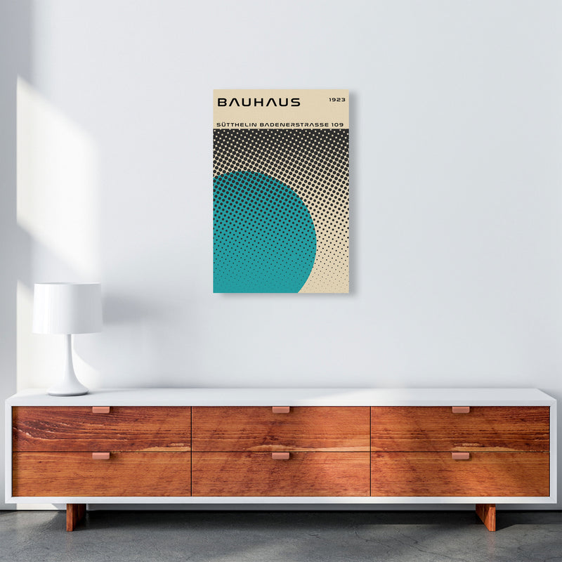 Bauhaus Geometric Teal Vibe II Art Print by Jason Stanley A2 Canvas