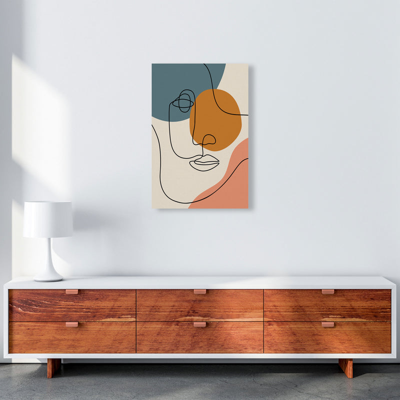Abstract Face Line Drawing Art Print by Jason Stanley A2 Canvas