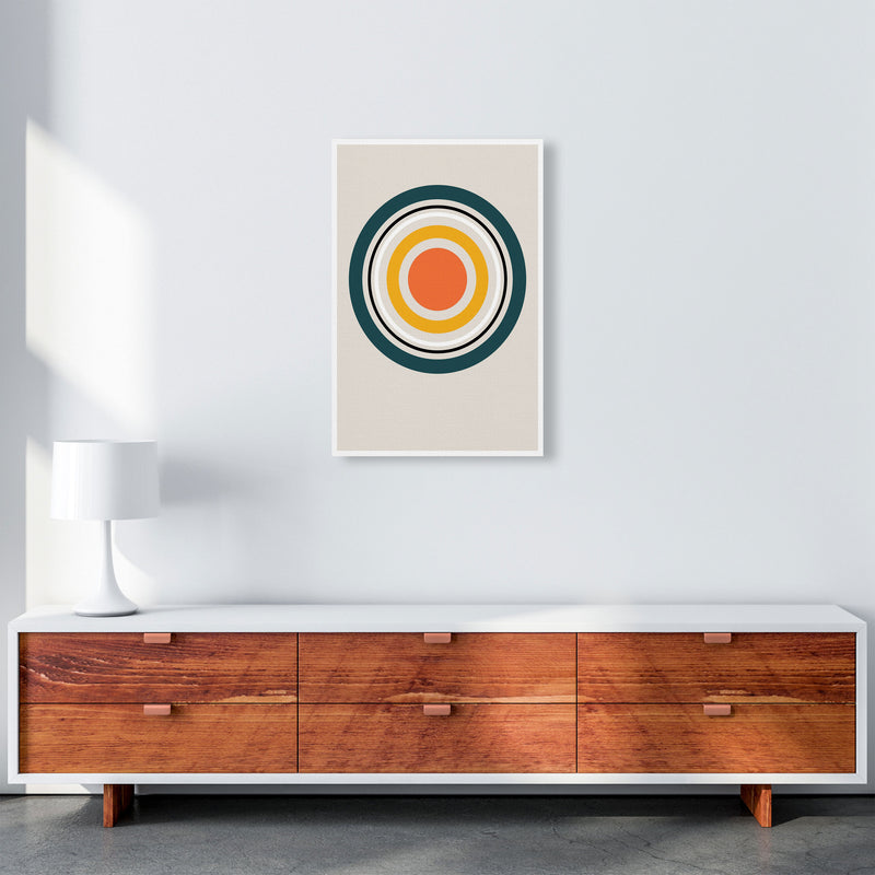 Retro Geometric Circle 3 Art Print by Jason Stanley A2 Canvas