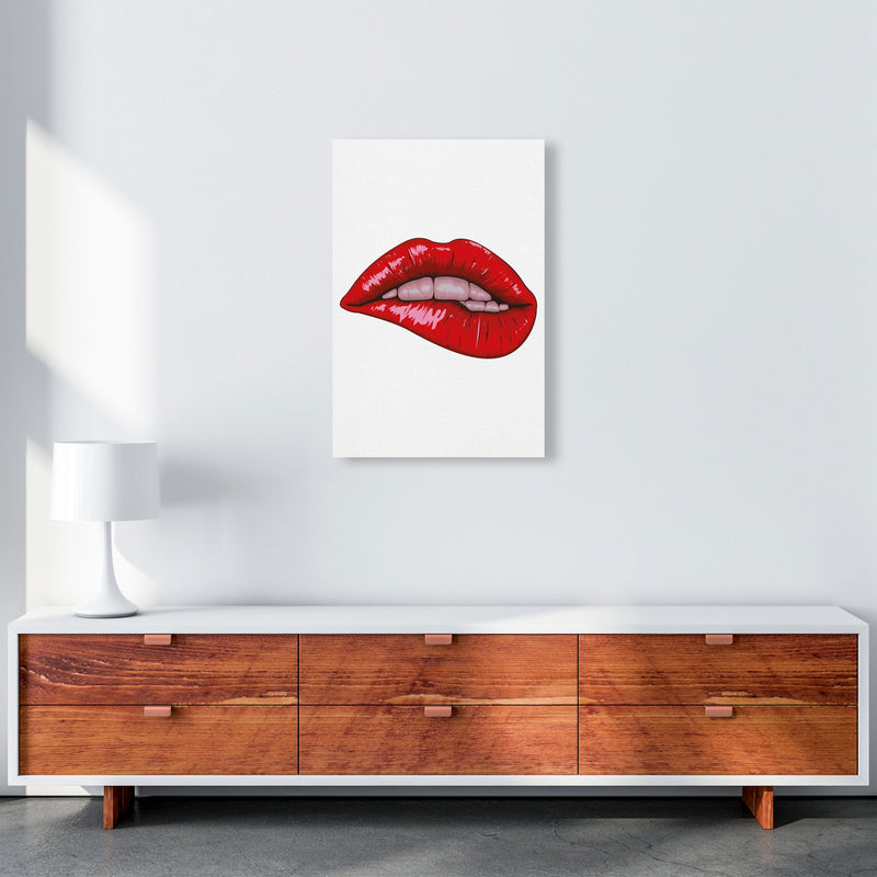 When She Bites Her Lip Art Print by Jason Stanley A2 Canvas