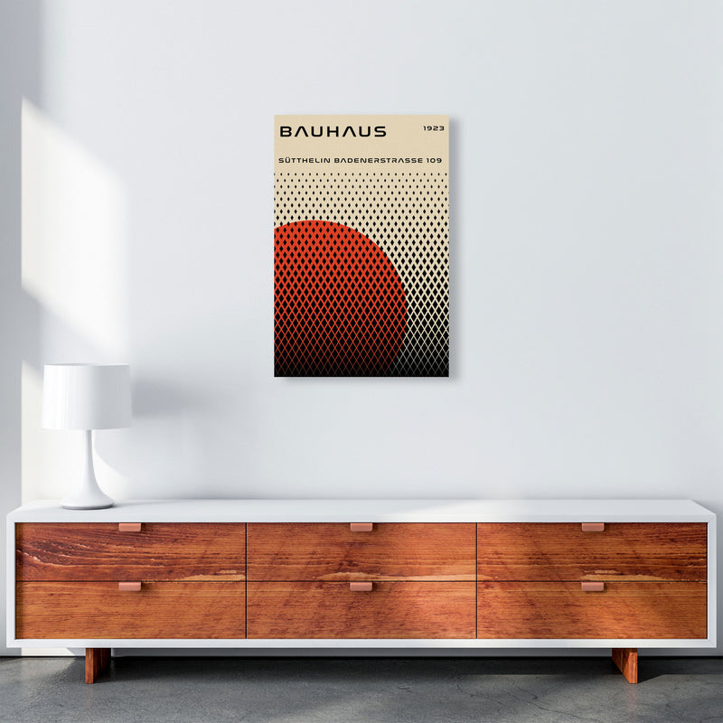 Bauhaus Geometric Red Art Print by Jason Stanley A2 Canvas