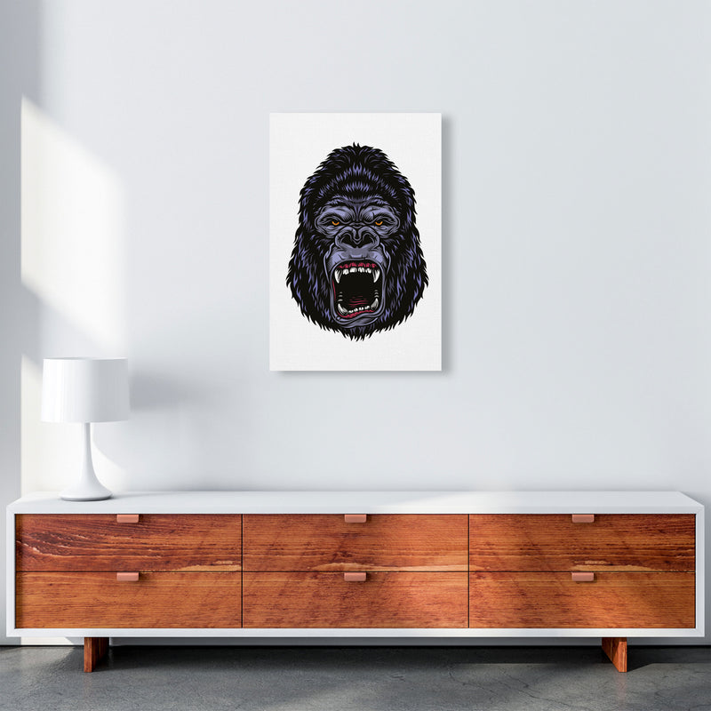 Gorilla Illustration Art Print by Jason Stanley A2 Canvas