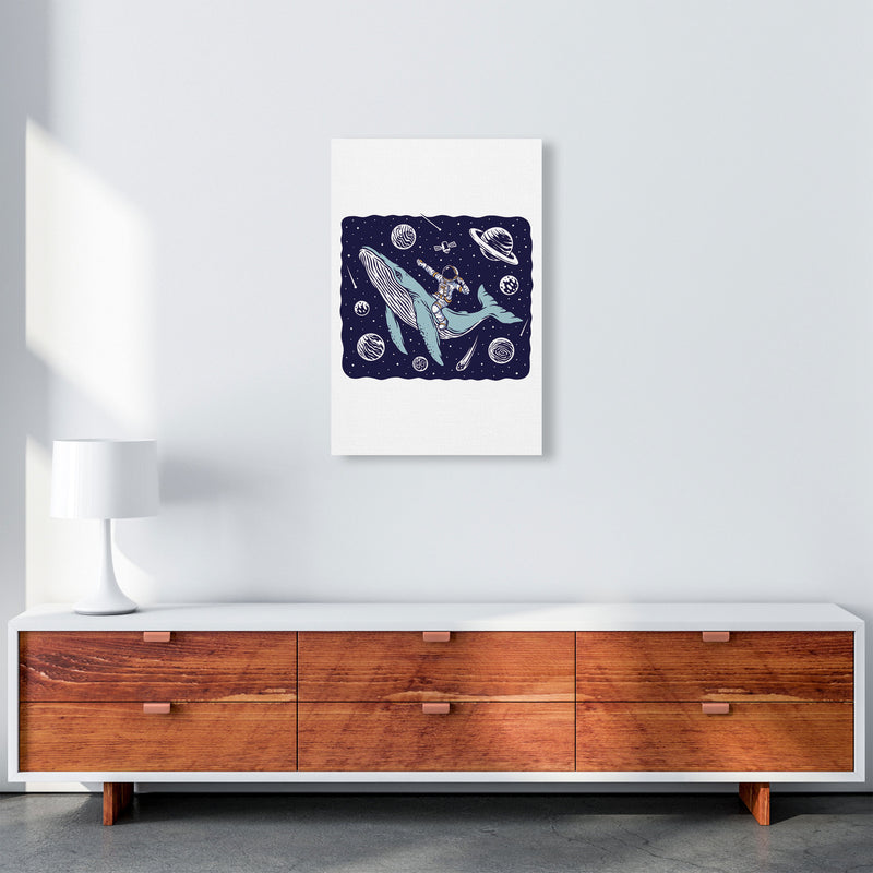Galactic Whale Rider Art Print by Jason Stanley A2 Canvas