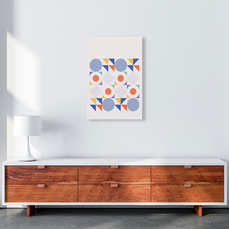 Retro Geometric 2 Art Print by Jason Stanley A2 Canvas