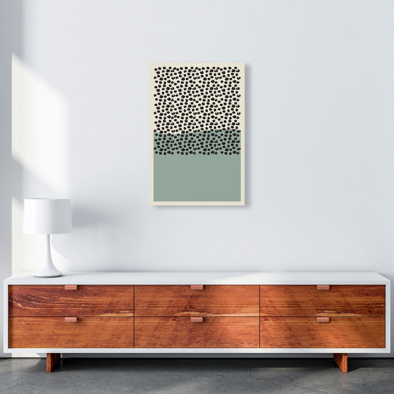 Green Midcentury Art Print by Jason Stanley A2 Canvas