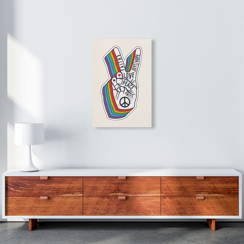 Peace And Love!! Art Print by Jason Stanley A2 Canvas