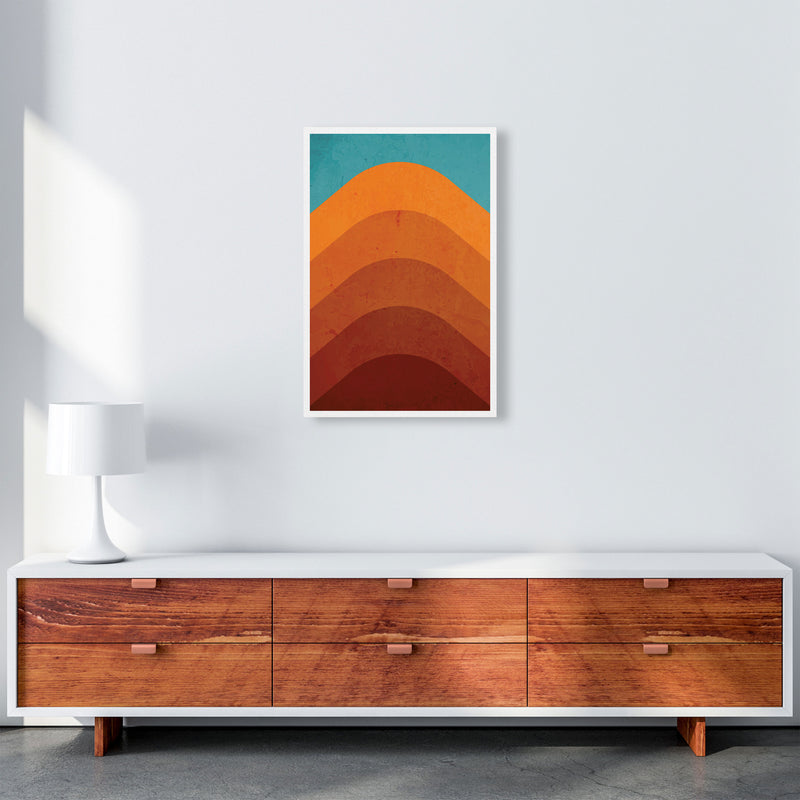 Orange Mountain Art Print by Jason Stanley A2 Canvas