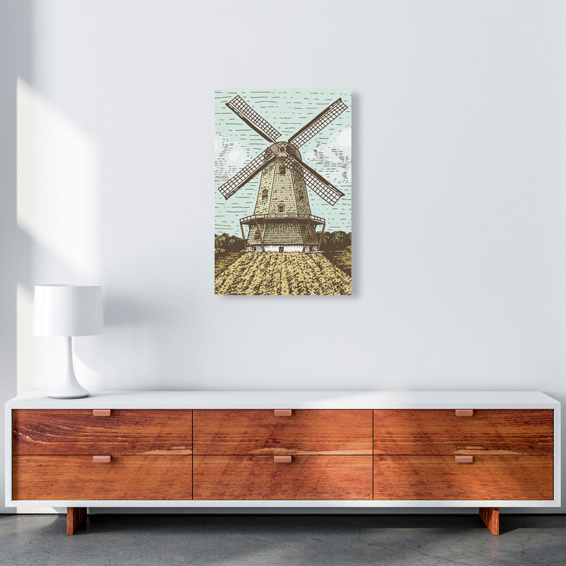 Vintage Windmill Art Print by Jason Stanley A2 Canvas